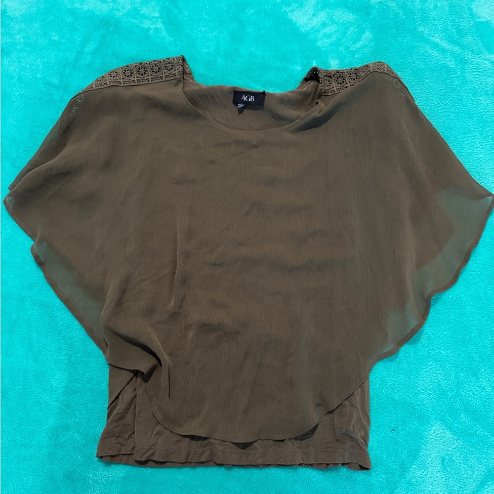 Olive green blouse